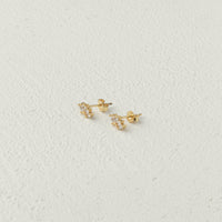 Curious Curator Ellie 14k Gold Vermeil Stud Earrings