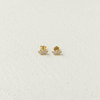 Curious Curator Ellie 14k Gold Vermeil Stud Earrings