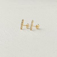 Curious Curator Emma 14k Gold Vermeil Stud Earrings