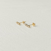 Curious Curator Emma 14k Gold Vermeil Stud Earrings