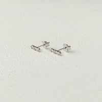 Curious Curator Emma 925 Sterling Silver Stud Earrings