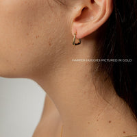 Curious Curator Harper 925 Sterling Silver Huggies