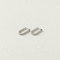 Curious Curator Luna 925 Sterling Silver Huggie Earrings