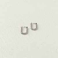 Curious Curator Luna 925 Sterling Silver Huggie Earrings