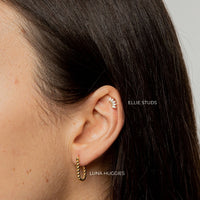 Curious Curator Ellie 14k Gold Vermeil Stud Earrings