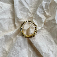 Curious Curator Mia 14K Gold Vermeil Adjustable Molten Ring