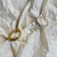 Curious Curator Mia 14K Gold Vermeil Adjustable Molten Ring