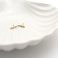 Curious Curator Emma 14k Gold Vermeil Stud Earrings
