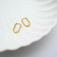 Curious Curator Sophia 14k Gold Vermeil Huggie Earrings