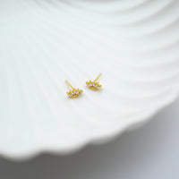 Curious Curator Ellie 14k Gold Vermeil Stud Earrings