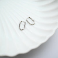 Curious Curator Sophia 925 Sterling Silver Huggie Earrings