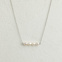 Curious Curator Poppy 925 Sterling Silver Pearl Necklace